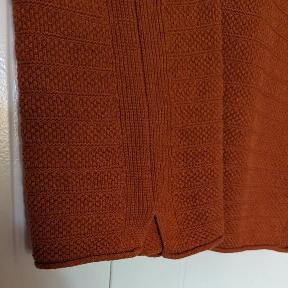 🧡 Madewell "Norris" Burnt Orange Sleeveless Tank Cotton Crewneck Sweater | XL - Picture 8 of 10